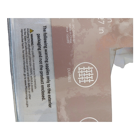 Marie Claire Paris Full/Queen 3pc Duvet Cover Set Gray Brand New - Picture 3 of 5